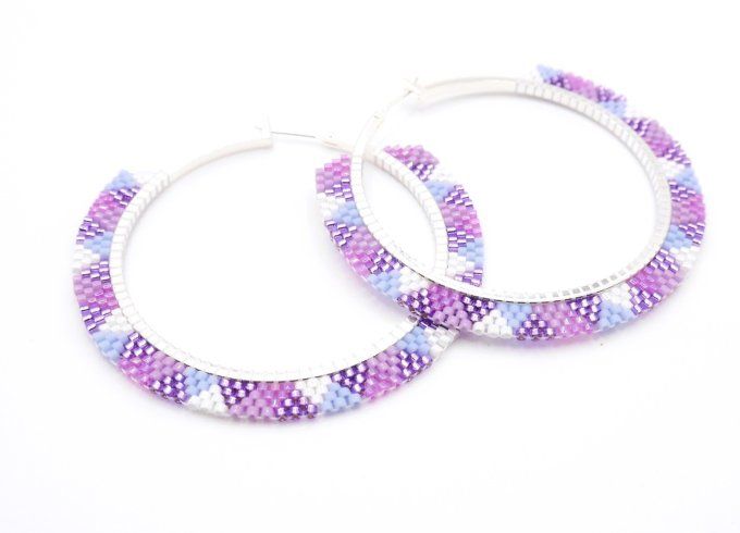 Créoles Douceur lilas